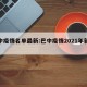 巴中疫情名单最新:巴中疫情2021年新通知